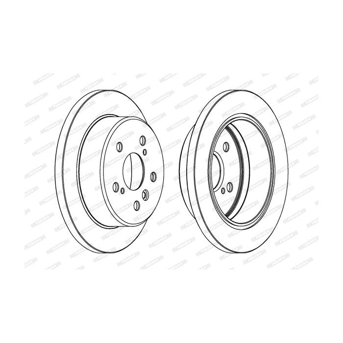 Тормозной диск FERODO DDF1598C