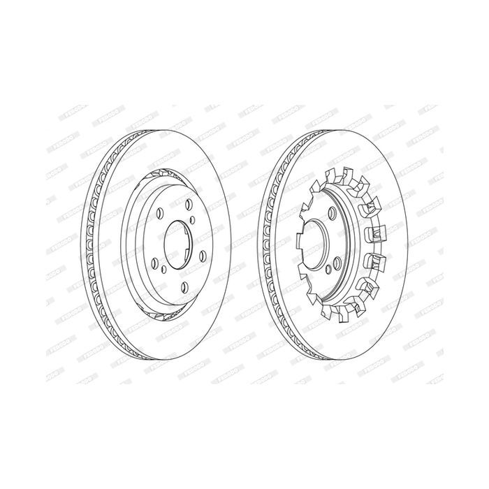 Тормозной диск FERODO DDF2268C