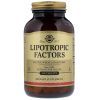 Витаминно-минеральный комплекс Solgar Липотропный Фактор, Lipotropic Factors, 100 таблеток (SOL-01581)