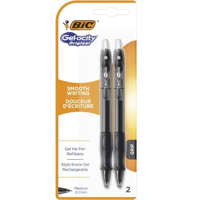 Ручка гелева Bic Gel-Ocity Original, чорна 2 шт в блістері (bc964760) зображення 2