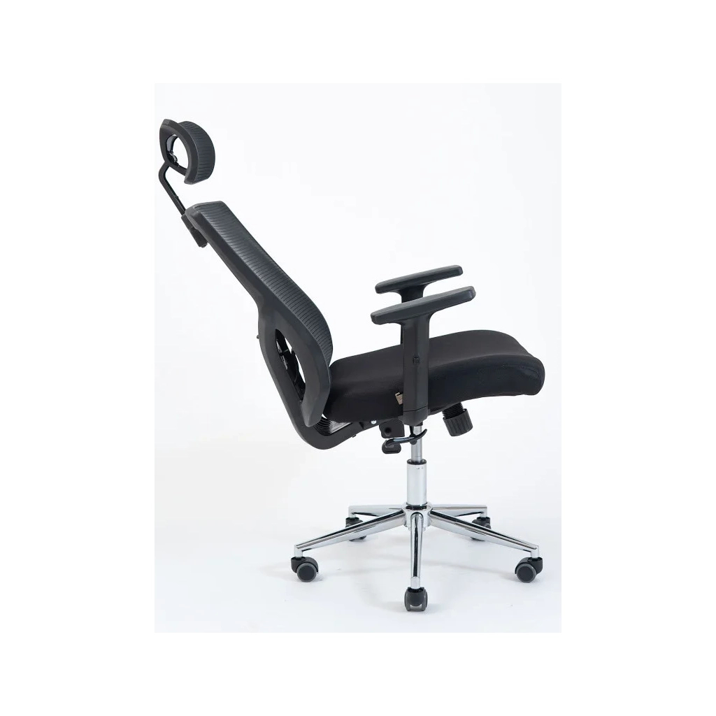 Офисное кресло Richman Роджер хром сетка чорная (ADD0002376) изображение 3