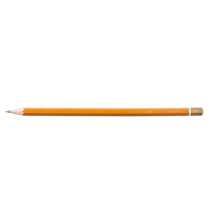 Карандаш графитный Buromax Professional 2H без резинки Желтый (BM.8545-12)