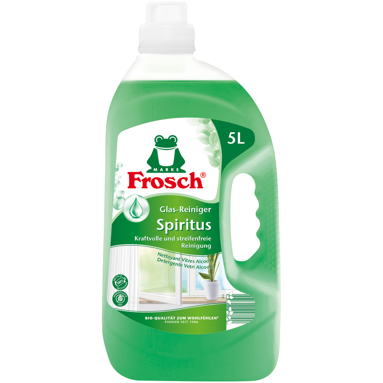 Средство для мытья стекла Frosch спиртовое 5 л (4001499116124)