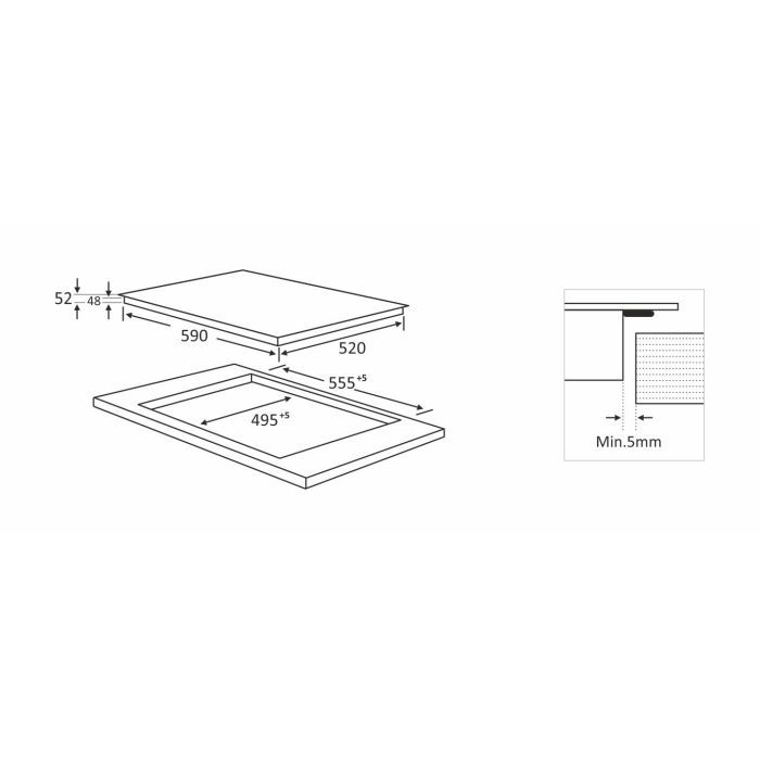 Варочна поверхня Interline VHK 265 SPT BA зображення 7