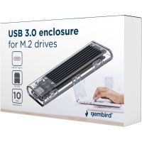 Кишеня зовнішня Gembird M.2 (NVMe), USB3.1, black (EE2280-U3C-02) зображення 3