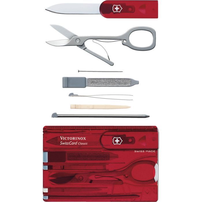 Нож Victorinox SwissCard Transparent Blue (0.7122.T2) изображение 2