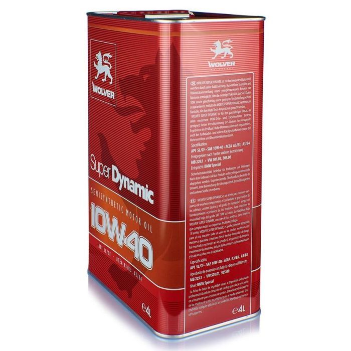 Моторное масло Wolver Super Dinamic 10W-40 4л (4260360940057) изображение 2