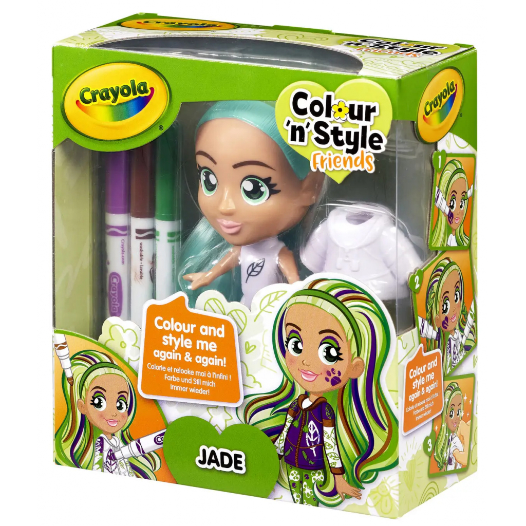 Набір для творчості Crayola Colour n Style Стильні дівчата Джейд (918937.005) зображення 7