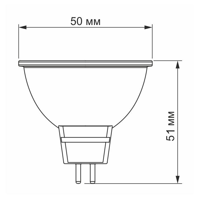 Лампочка Videx MR16e 8W GU5.3 4100K (VL-MR16e-08534) изображение 3