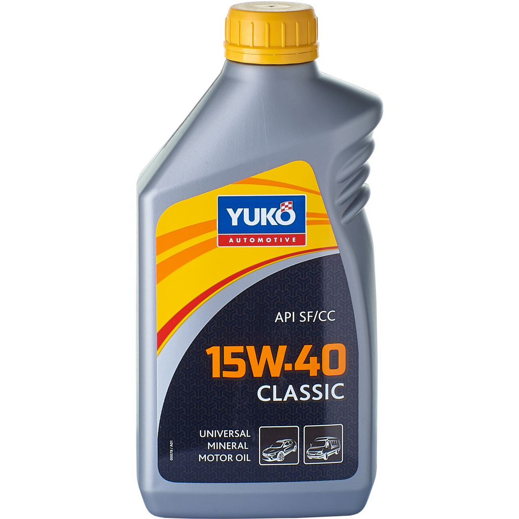 Моторное масло Yuko CLASSIC 15W-40 1л (4820070240047)