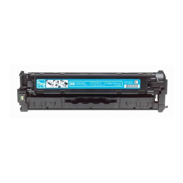 Корпус картриджу HP CC531A/304A блакитний (C_VIRGIN_CC531A)