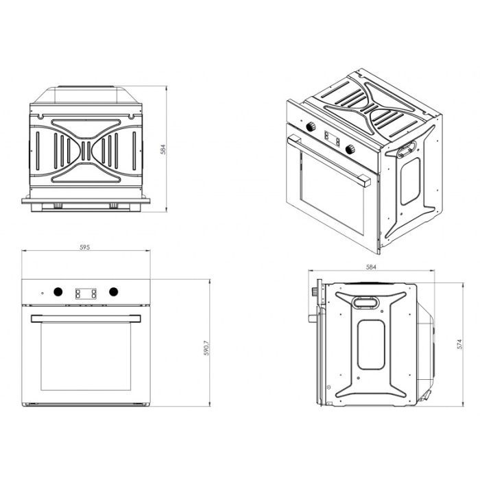 Духовой шкаф Jantar GSK 6015 WH изображение 12