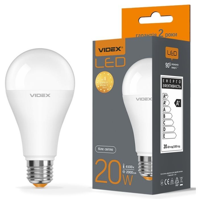 Лампочка TITANUM LED A65e 20W E27 4100K (VL-A65e-20274) изображение 3