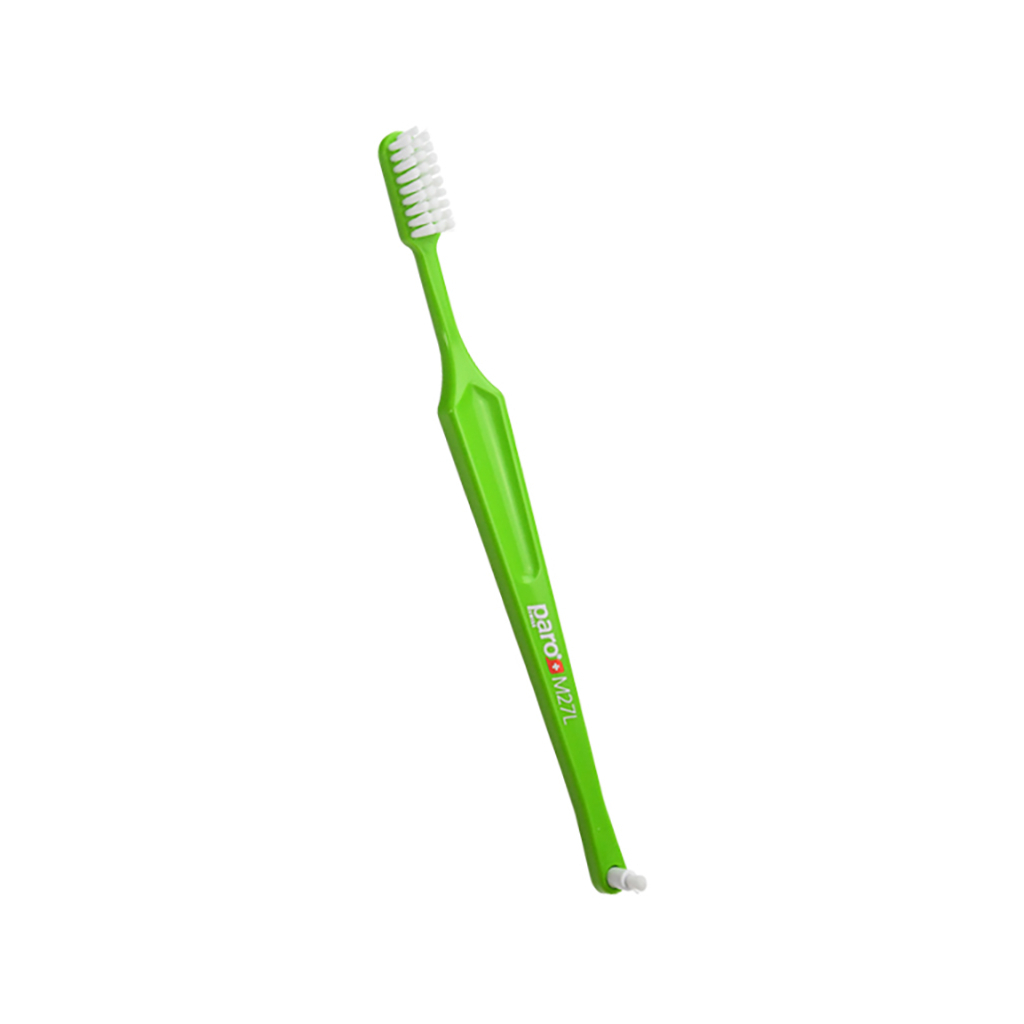 Зубна щітка Paro Swiss M27L середньої жорсткості Салатова (7610458007389-light-green)