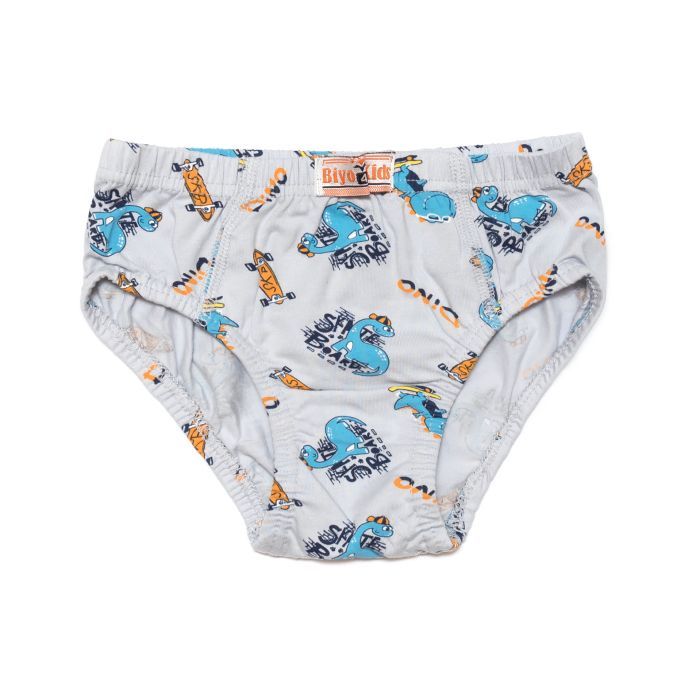 Трусы детские BiyoKids с динозаврами (2556-104B-gray)