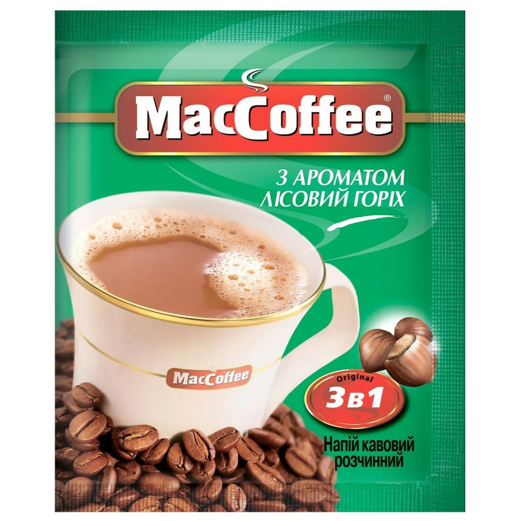 Кофе MacCoffee Лесной орех 3в1 (01707)