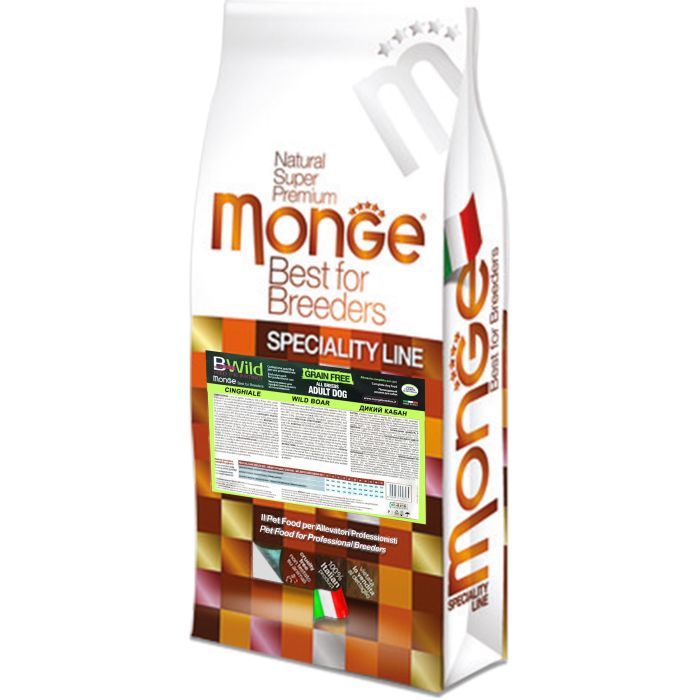 Сухий корм для собак Monge Dog Bwild Low Grain дикий кабан 15 кг (8009470056038)