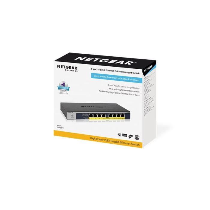 Коммутатор сетевой Netgear GS108PP-100EUS изображение 9