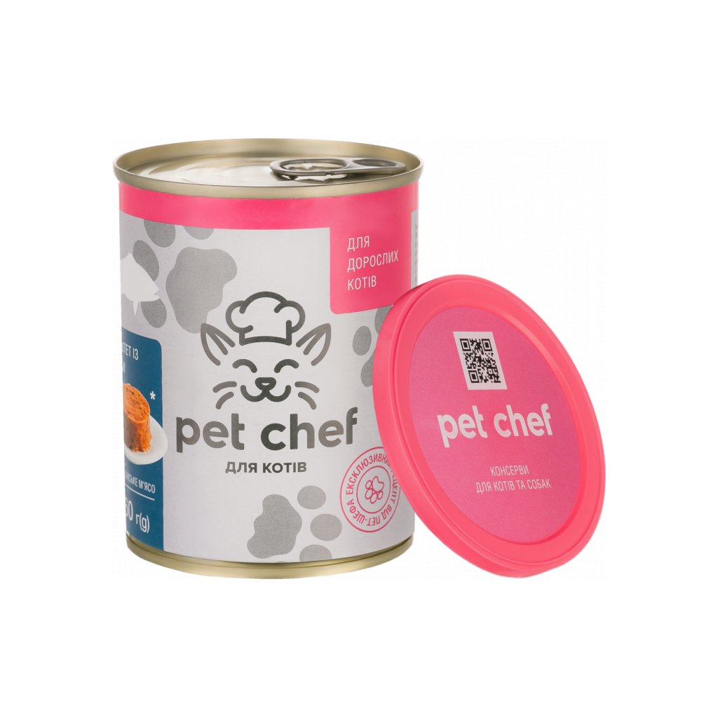 Паштет для котів Pet Chef з рибою 360 г (4820255190396) зображення 2
