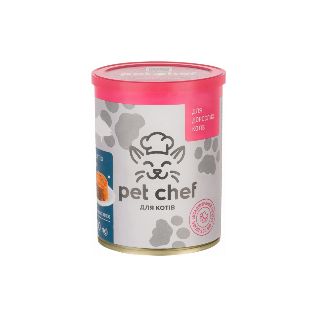 Паштет для котів Pet Chef з рибою 200 г (4820255190082)