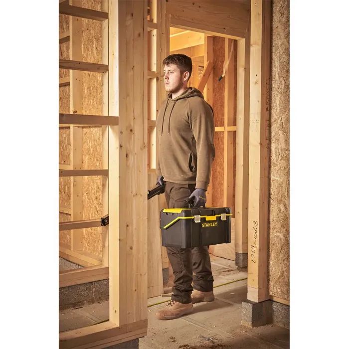 Ящик для инструментов Stanley ESSENTIAL Cantilever, 19", 490х290х250 мм, с металлическими (STST83397-1) изображение 8