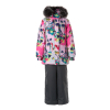 Комплект верхней одежды Huppa RENELY 2 41850230 cветло-розовый с принтом/серый 116 (4741468977768)