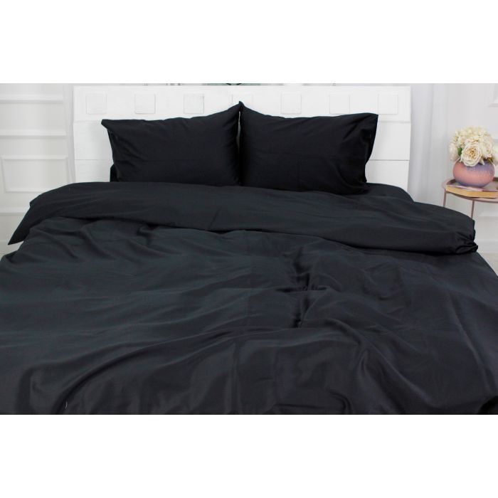 Простирадло MirSon Сатин Premium 0055 Black Pearl 240х260 см (2200001729711) зображення 2