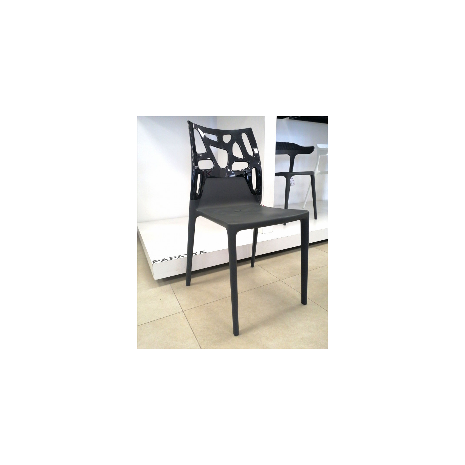 Кухонний стілець PAPATYA ego-rock, сидіння і ніжки білі, верх суцільно-білий (2270) зображення 2