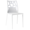 Кухонний стілець PAPATYA ego-rock, сидіння і ніжки білі, верх суцільно-білий (2270)