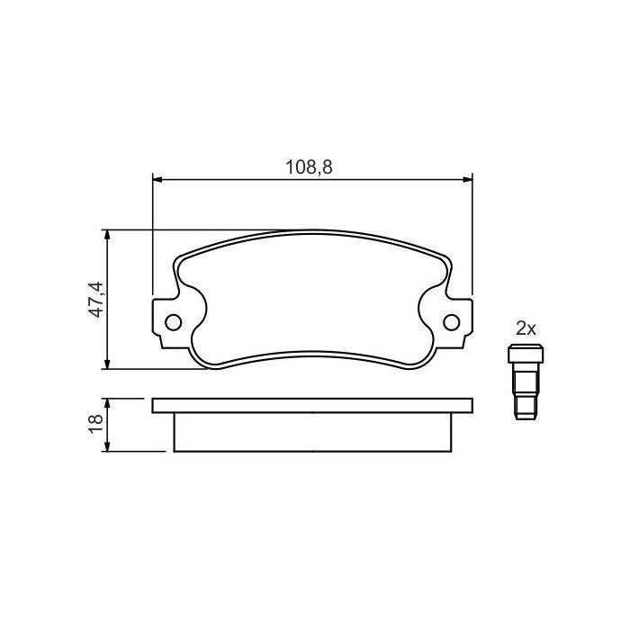 Тормозные колодки Bosch 0 986 424 098 изображение 4