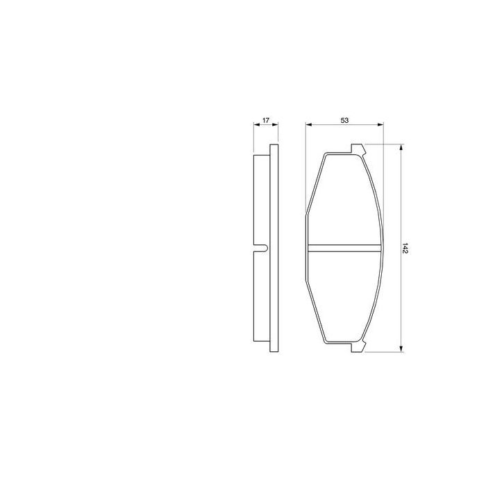 Гальмівні колодки Bosch 0 986 468 630