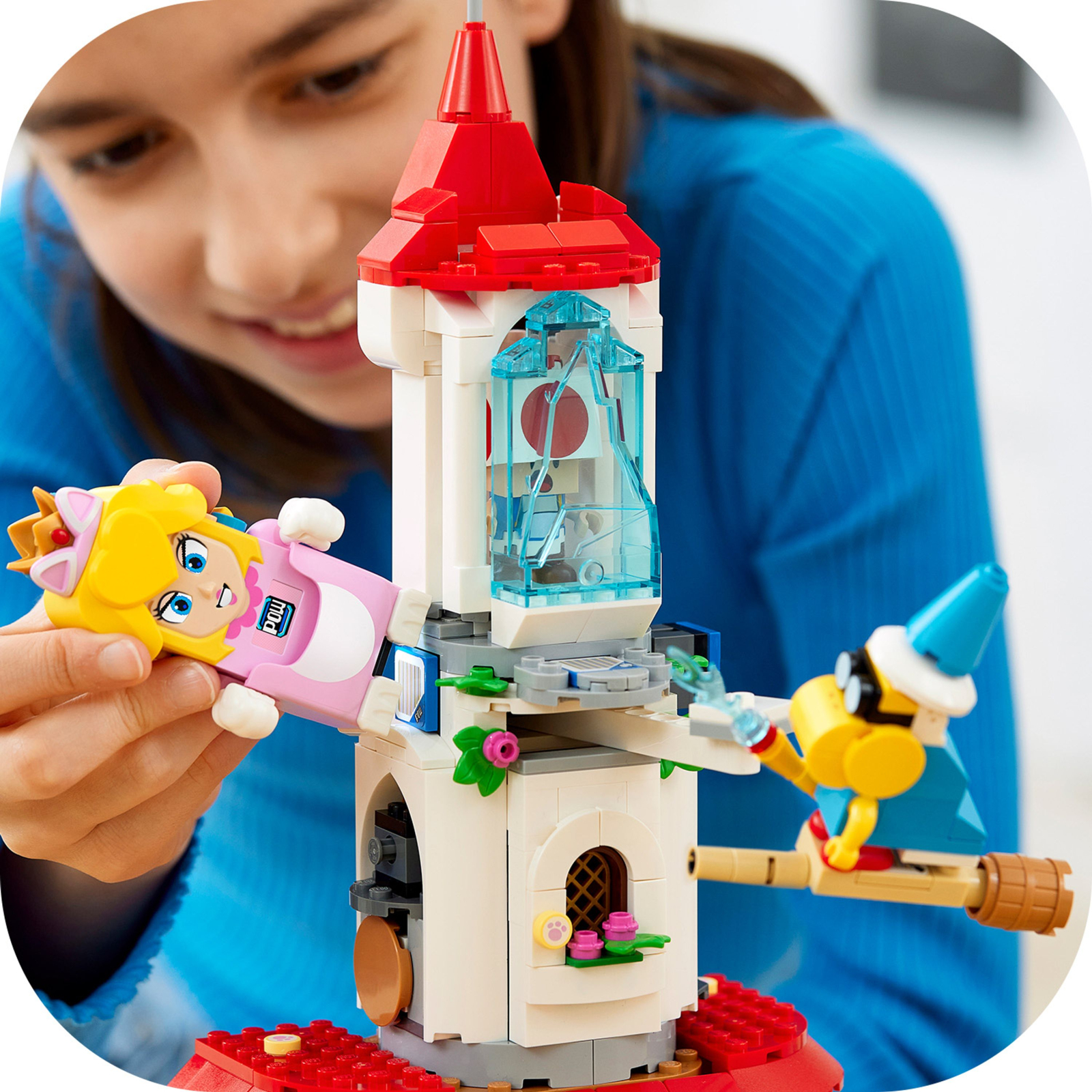 Конструктор LEGO Super Mario Дополнительный набор «Костюм Печь-кошки и Ледяная башня» (71407) изображение 7
