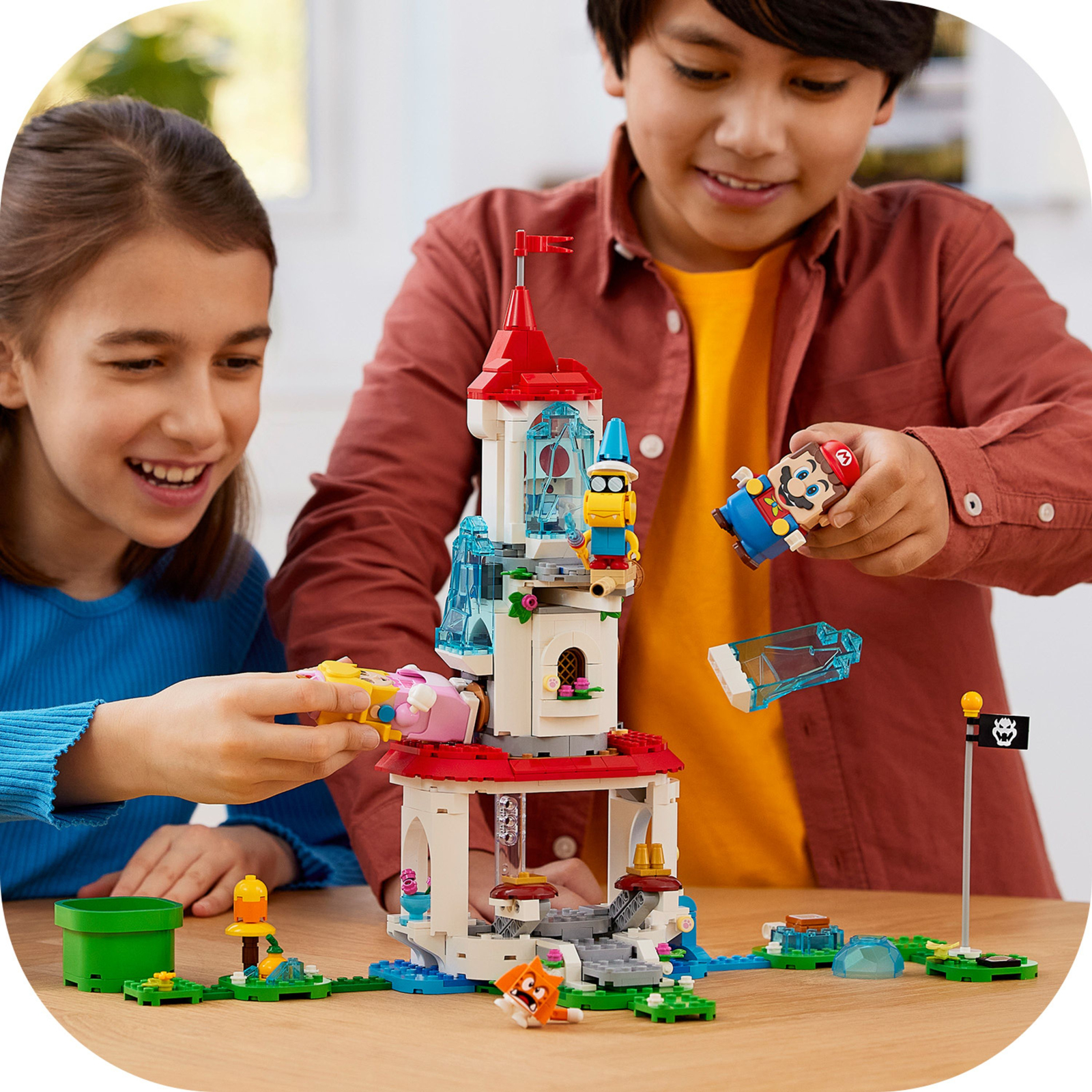 Конструктор LEGO Super Mario Дополнительный набор «Костюм Печь-кошки и Ледяная башня» (71407) изображение 8