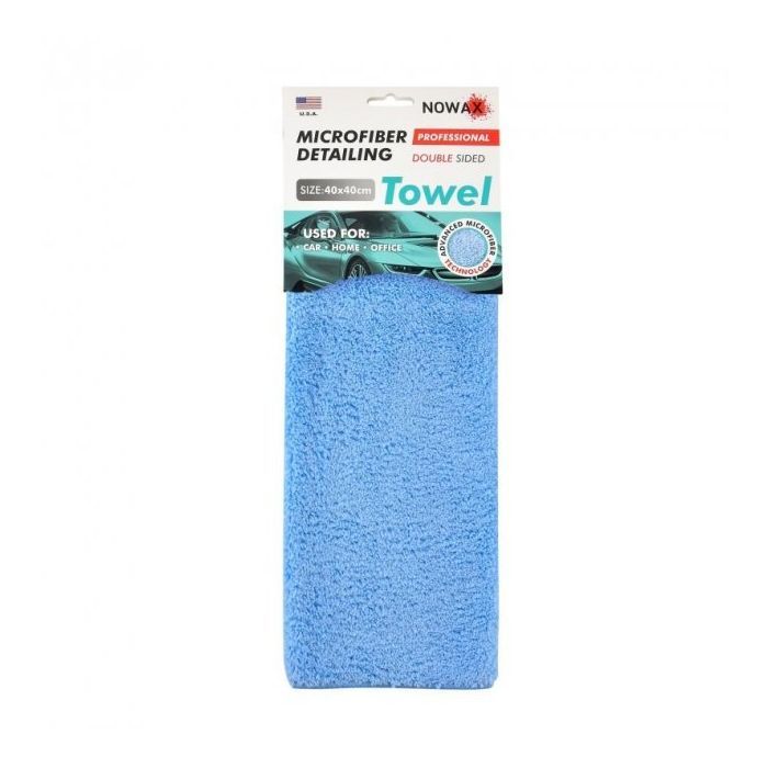Автомобільна серветка NOWAX 40х40см, блакитна (NX68442)