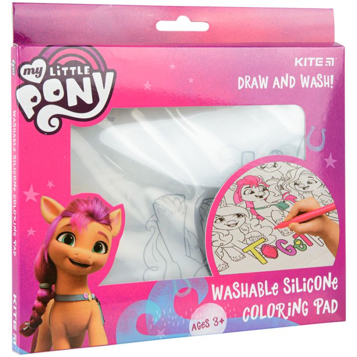 Подкладка настольная Kite силиконовая раскраска My Little Pony, 30х40см (LP22-424)