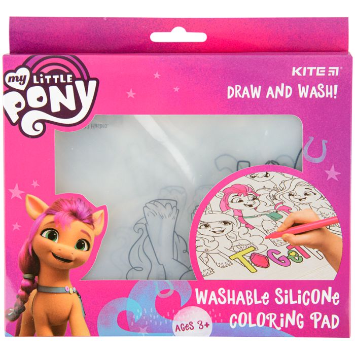 Подкладка настольная Kite силиконовая раскраска My Little Pony, 30х40см (LP22-424) изображение 2