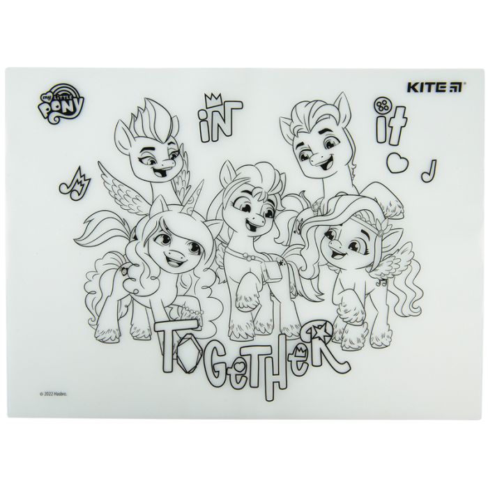 Подкладка настольная Kite силиконовая раскраска My Little Pony, 30х40см (LP22-424) изображение 4