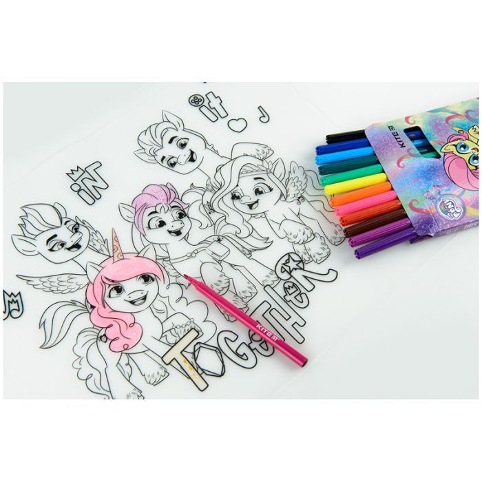 Подкладка настольная Kite силиконовая раскраска My Little Pony, 30х40см (LP22-424) изображение 7