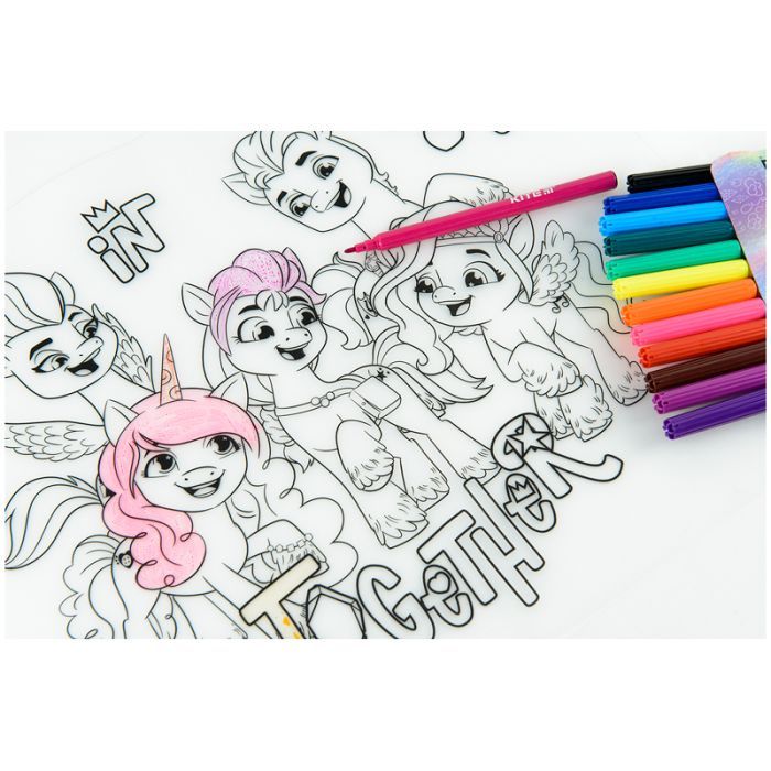 Подкладка настольная Kite силиконовая раскраска My Little Pony, 30х40см (LP22-424) изображение 9