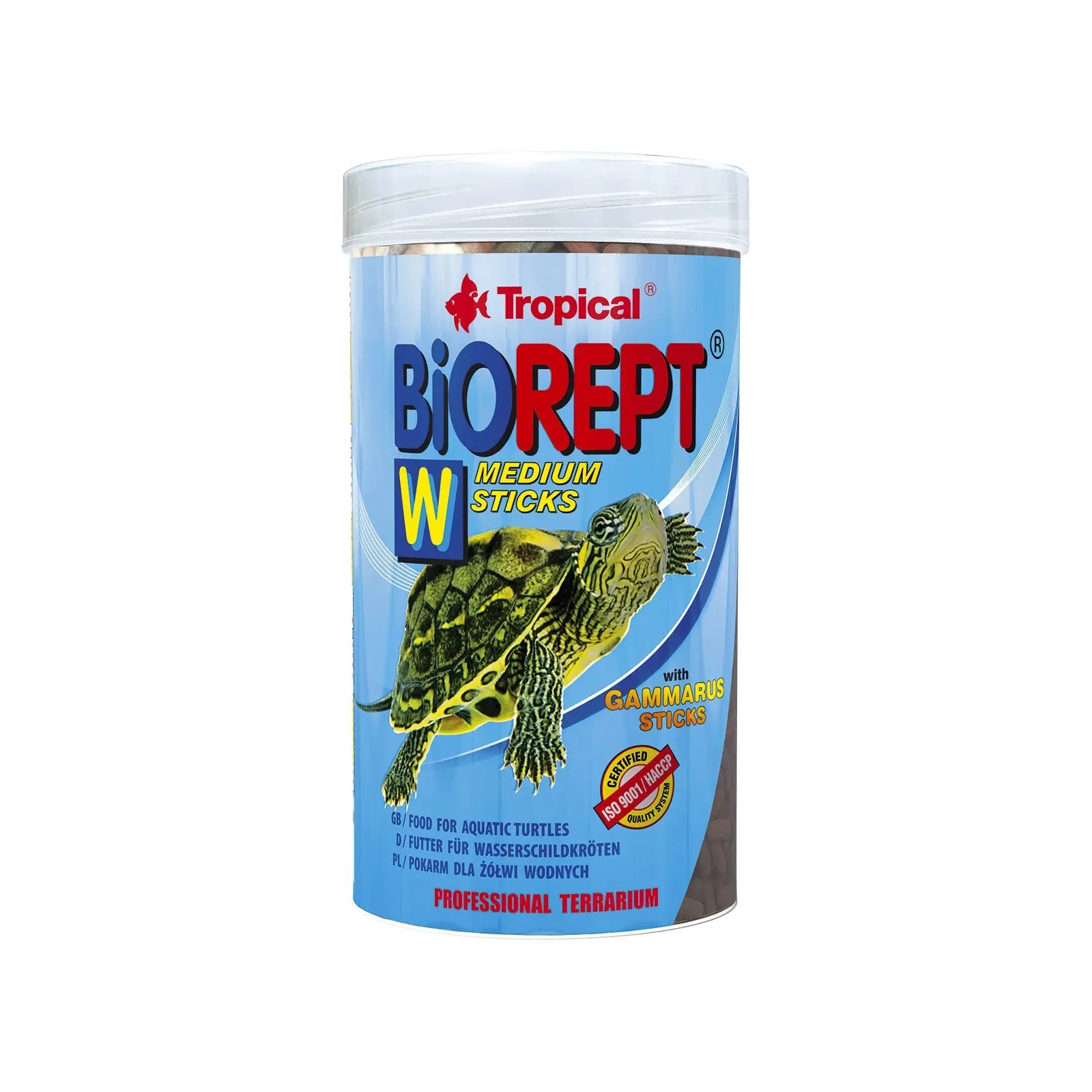 Корм для черепах Tropical Biorept W для земноводных и водных черепах 5000 мл/1500 г (5900469113684)