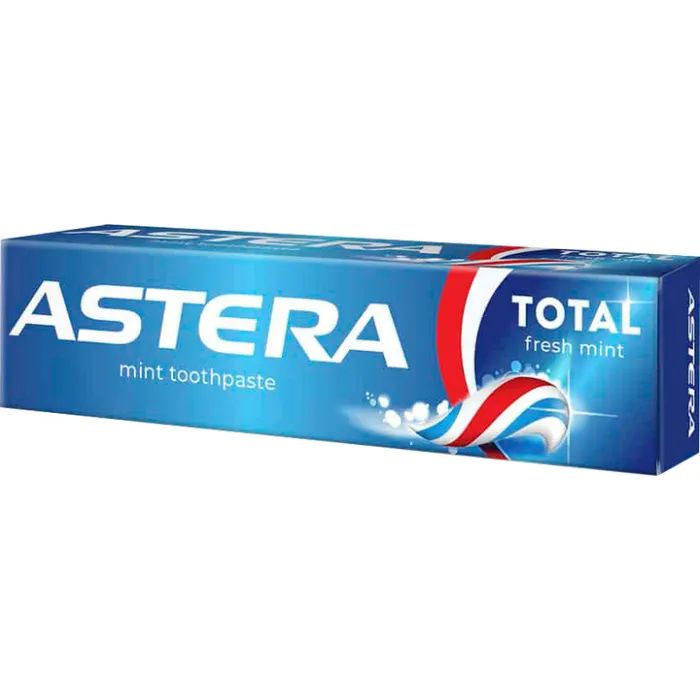 Зубная паста Astera Total Fresh Mint Свежая мята 110 г (3800013511688)
