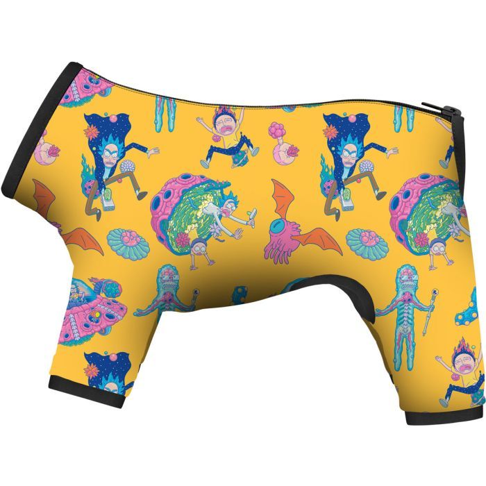 Дощовик для тварин Collar WAUDOG Clothes "Рік і Морті 3" L50 В 70-74 см, З 47-50 см (5351-0282)