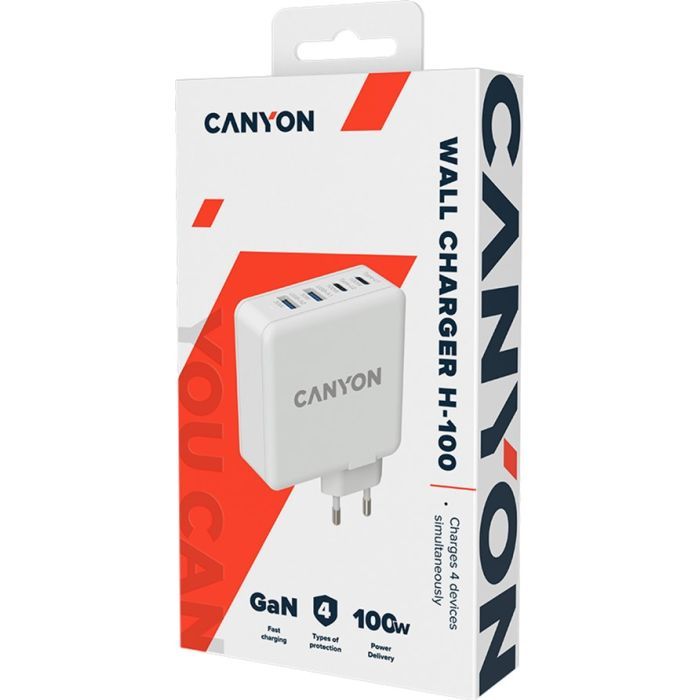 Зарядное устройство Canyon GAN 100W (CND-CHA100W01) изображение 3