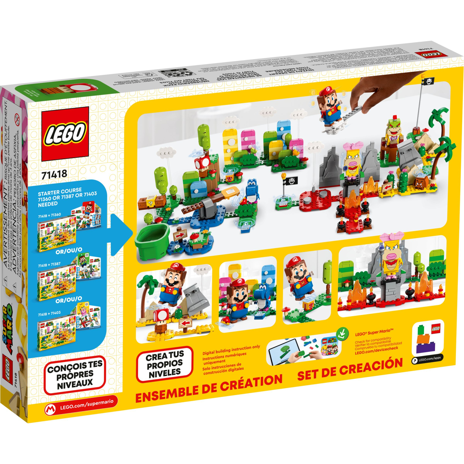 Конструктор LEGO Super Mario Набор для творчества для мастеров 588 деталей (71418) изображение 7