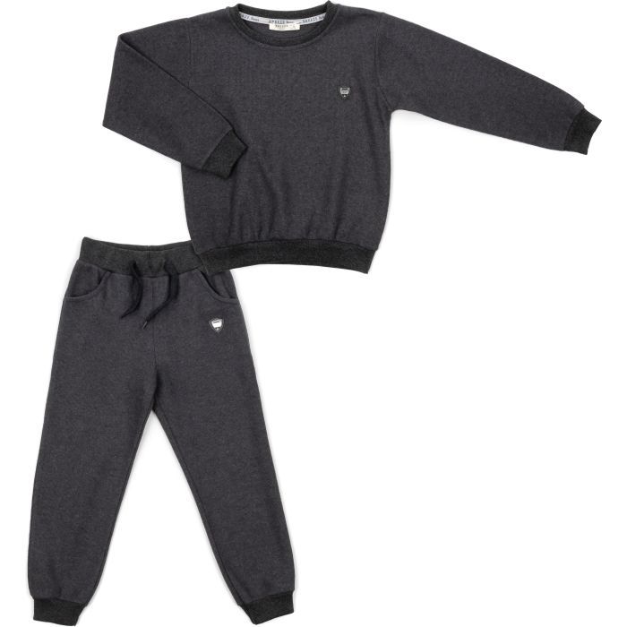 Спортивний костюм дитячий Breeze з емблемою (18239-128B-gray)