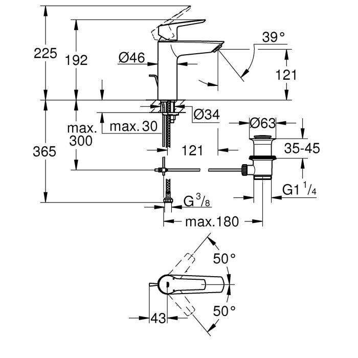 Змішувач Grohe QuickFix 23455002 (CV030578) зображення 4