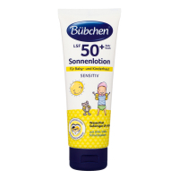 Фото - Крем для загара Bubchen Дитяче молочко  Sensitive сонцезахисне з коефіцієнтом захисту SPF 5 