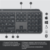 Клавиатура Logitech MX Keys Advanced for Business Wireless Illuminated UA Graphite (920-010251) изображение 10