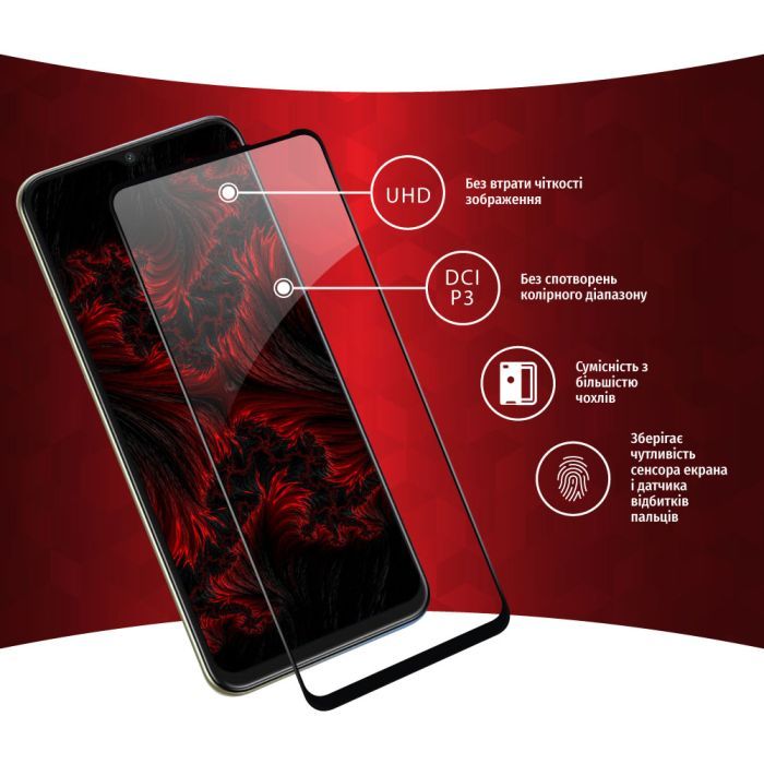 Скло захисне Intaleo Full Glue Tecno Spark 8p (1283126533167) зображення 3