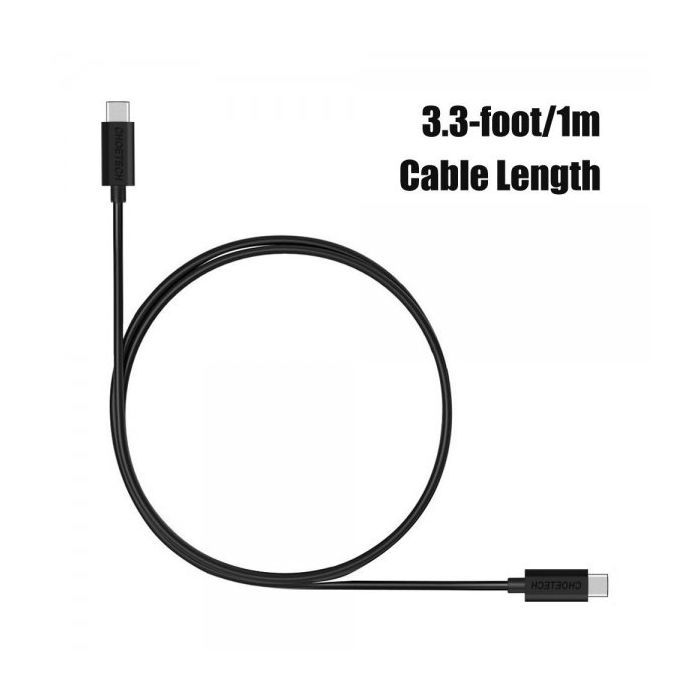 Дата кабель USB-C to USB-C 1.0m Choetech (CC0002) изображение 5